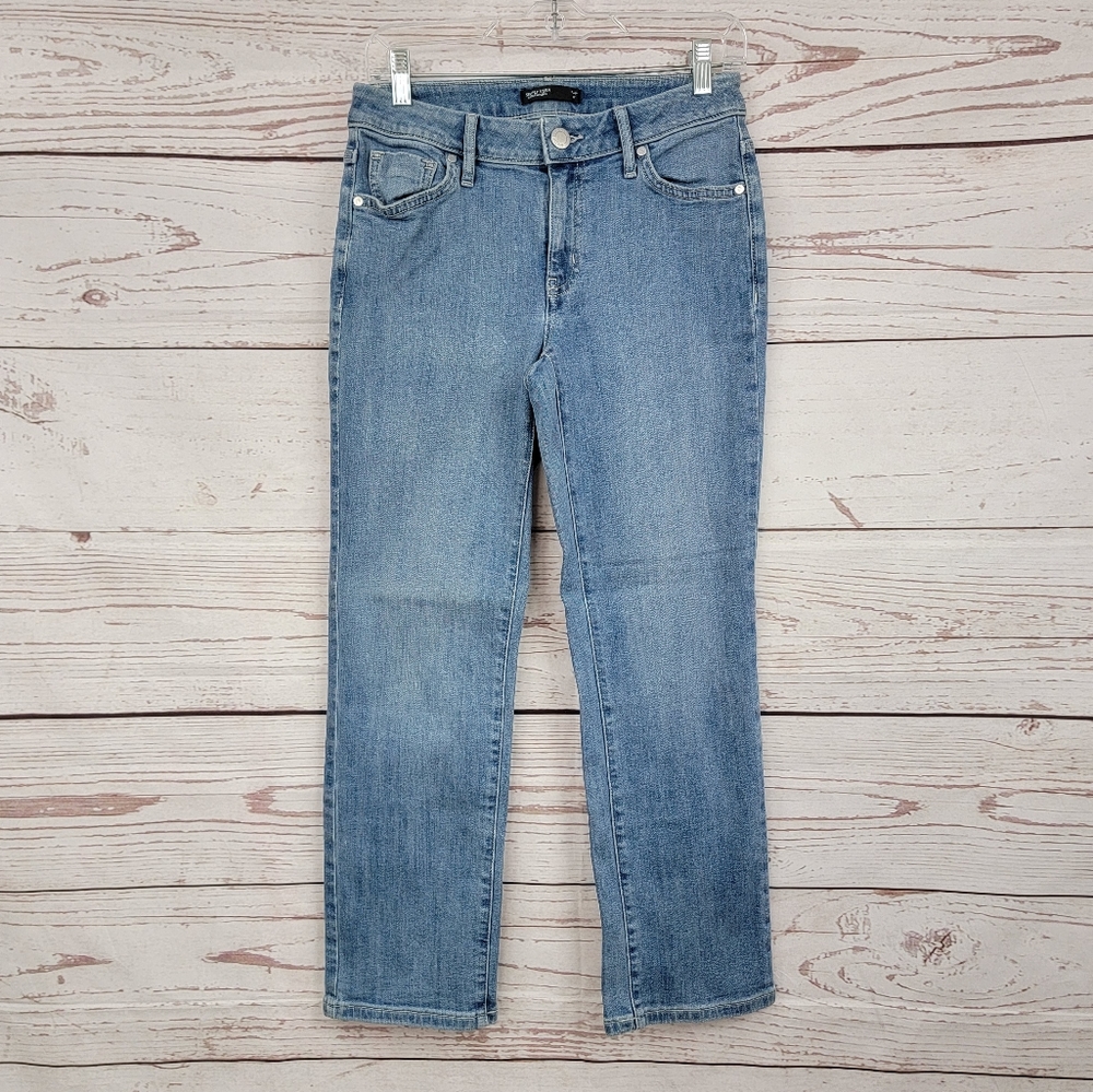 Simply Vera Vera Wang Denim Light Wash straight leg jeans petite 4P